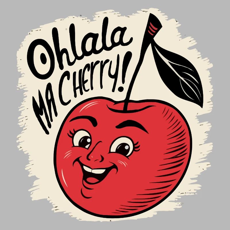 Ohlala Ma Kirsche Geschenkidee Süßes Mädchen