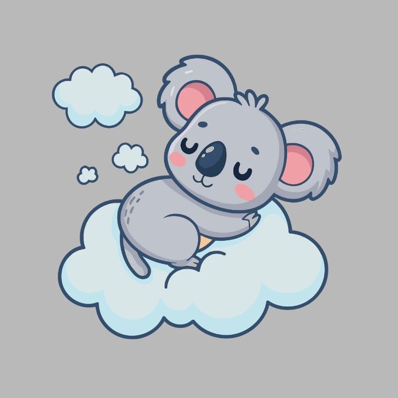 Schläfrige Koala-Wolke