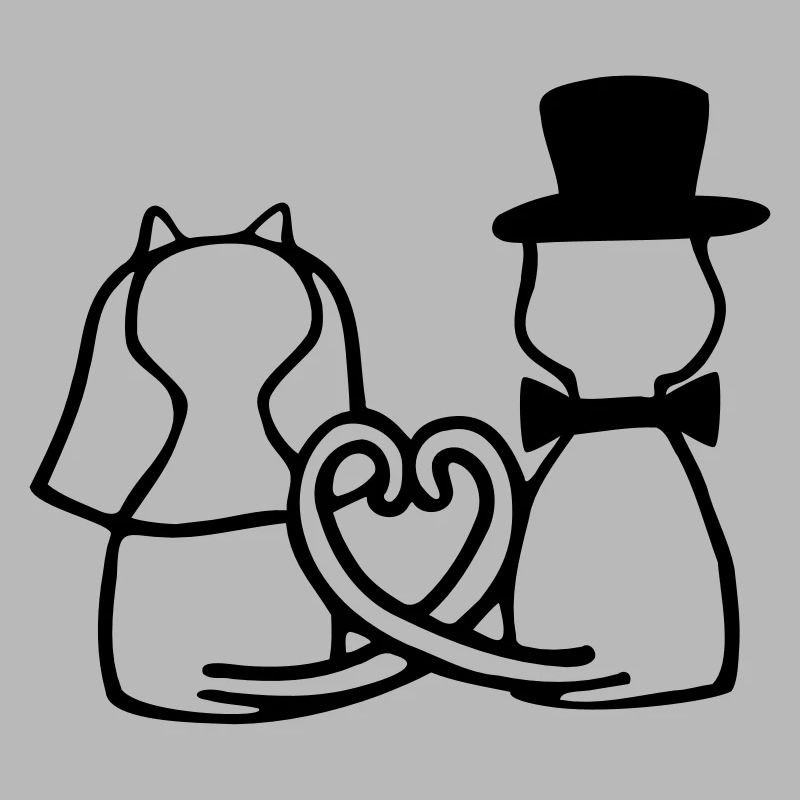 Katzen Hochzeit