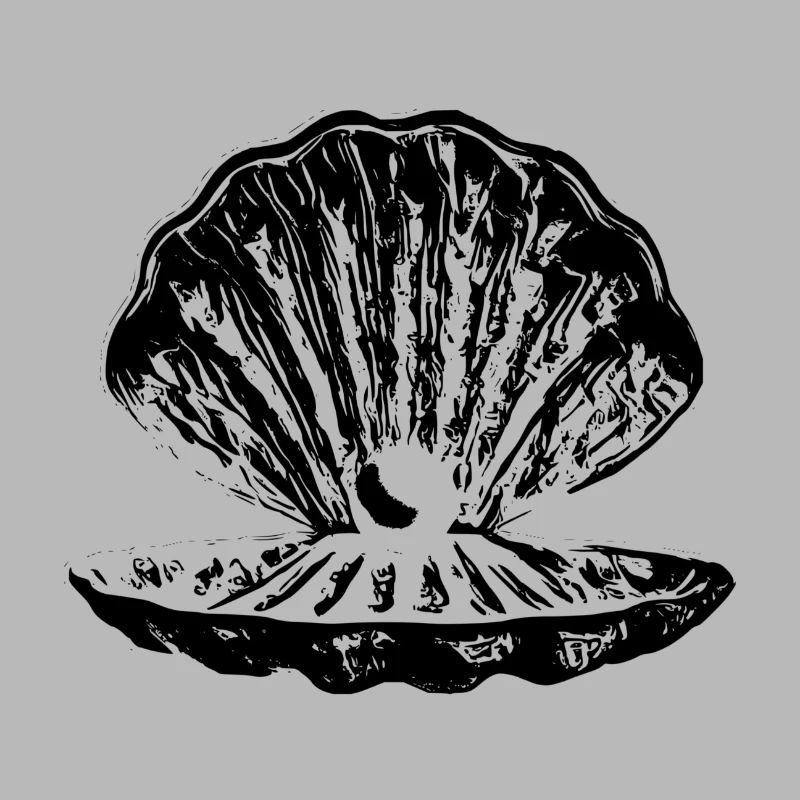 Coquille avec perle