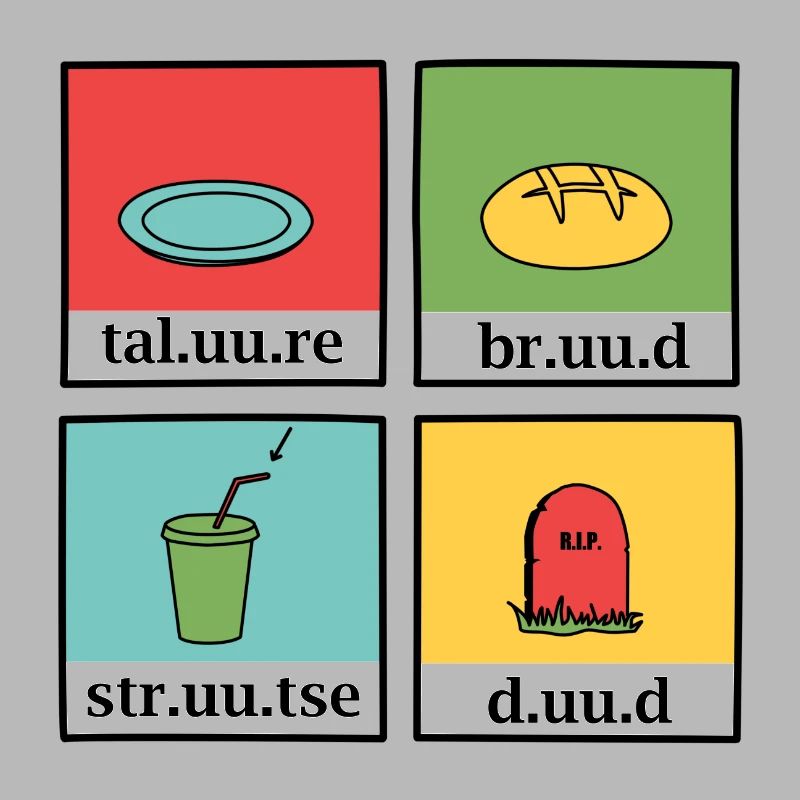 Lesebrett taluure bruud struud duud