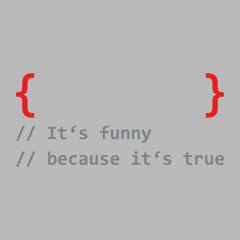 False it`s funny because it`s true Programmierer