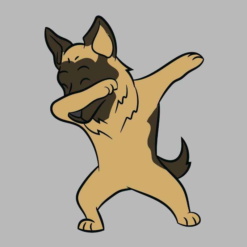 German Shepherd - Dab, dabbing, dancing