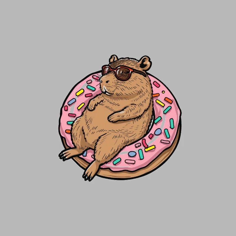 Donut Worry be Cappy Capybara