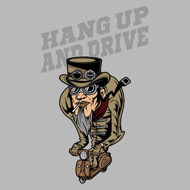 Steampunk Scooterman Hang Up, Drive Geschenkidee