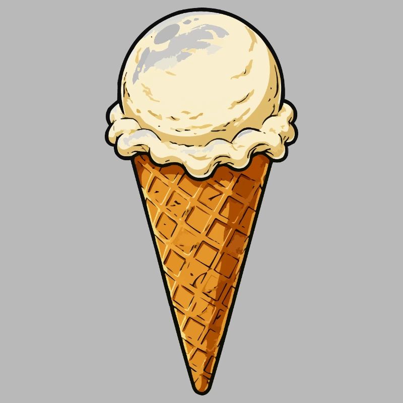Vanille Eis Kugel