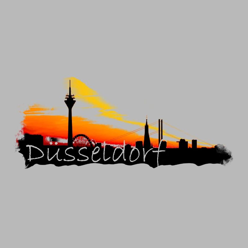 Horizon de la ville de Düsseldorf