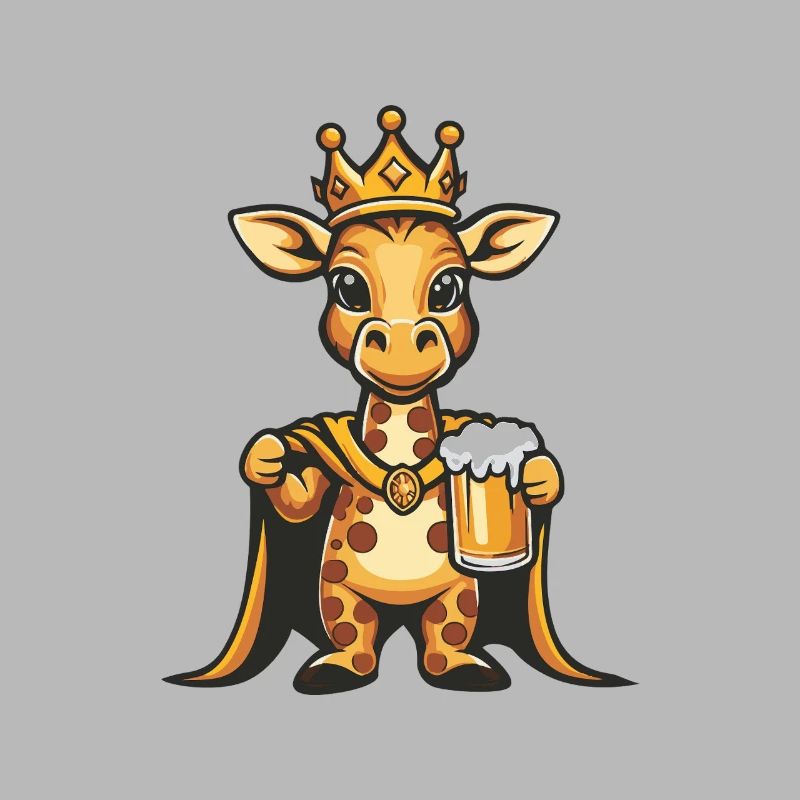 Giraffe Bier Lustig