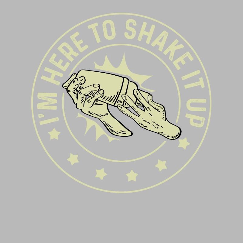 Here to shake bartender and bartender gift
