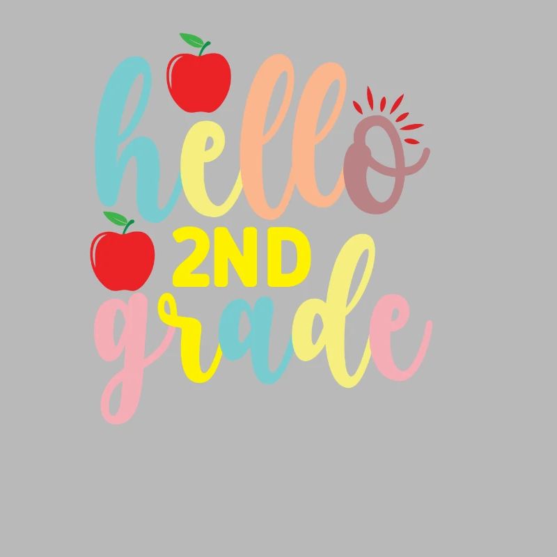 Hello 2nd Second Class Back to School Tie Dye Girl