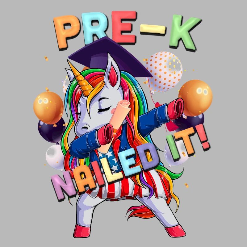 Dab une licorne devant K diplômé de la classe 2