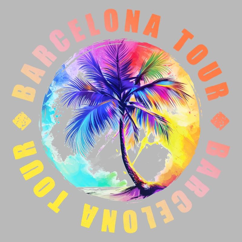 Visite de Barcelone colorée