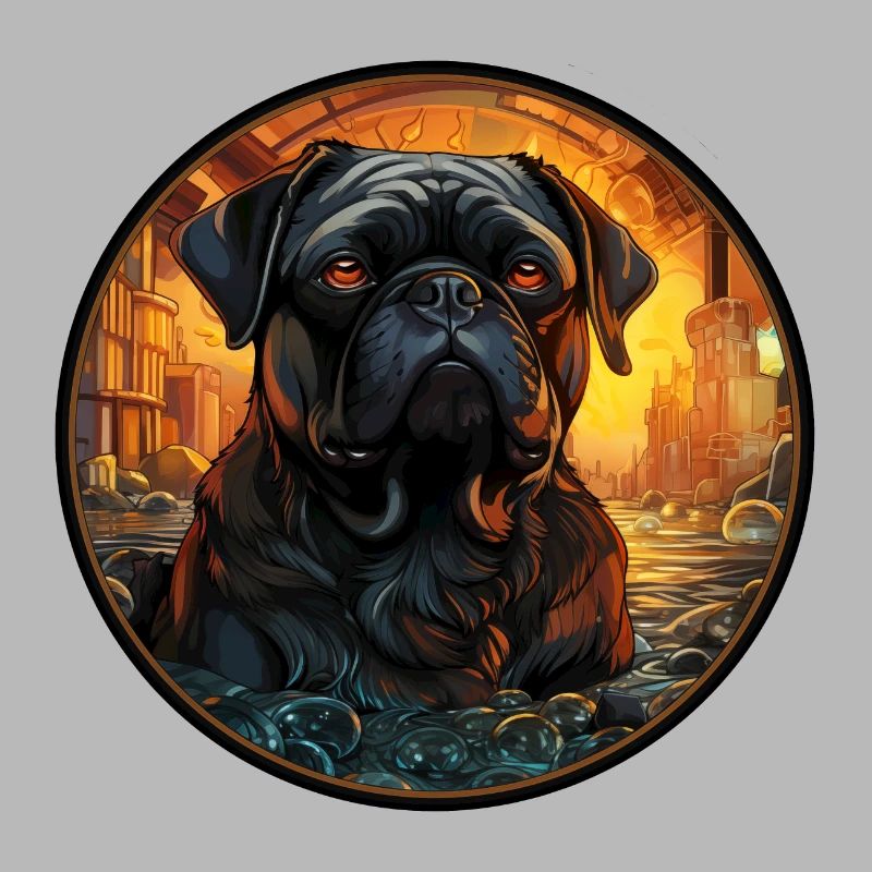 Schwarzer Mops