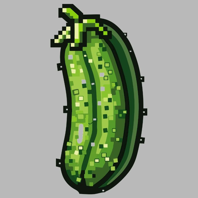 Icône pixel de concombre