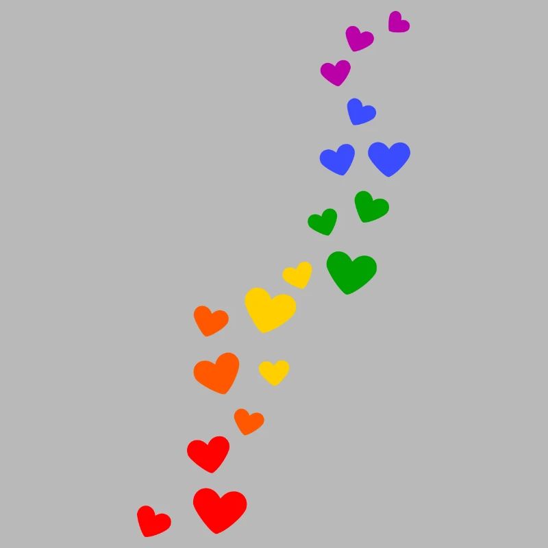 Regenbogen Herzen pride