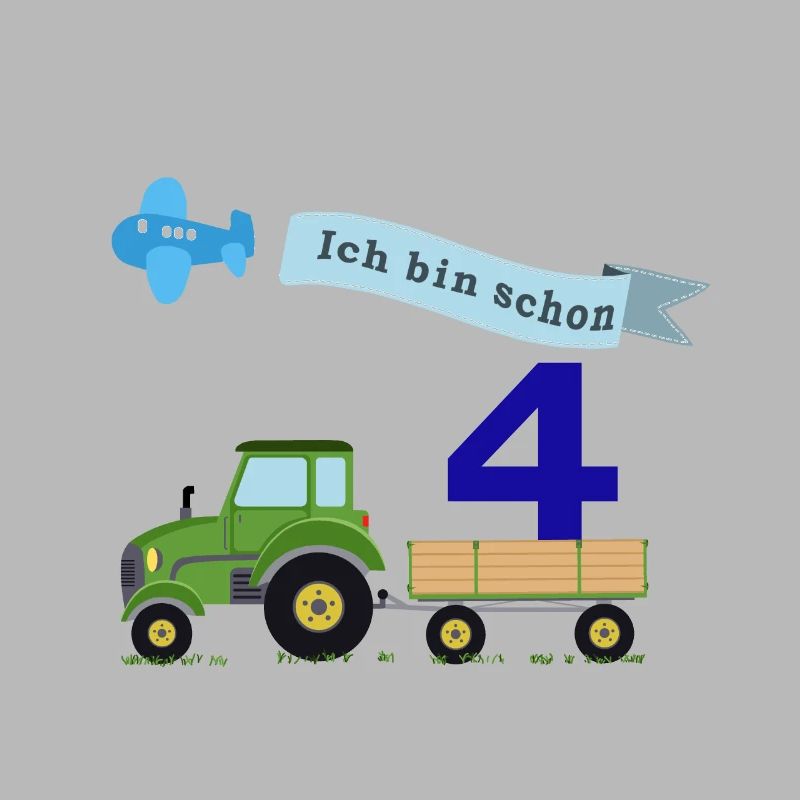 Vierter Geburtstag mit Traktor
