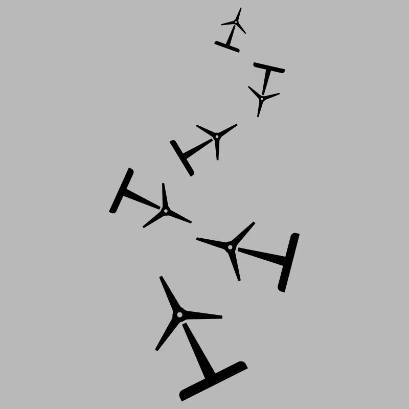 Silhouette d’éolienne