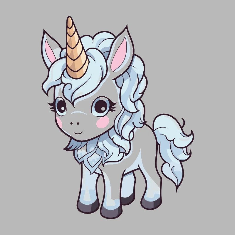 Einhorn Comic Niedlich