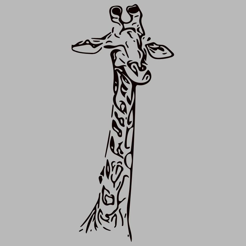 Vintage Vector Giraffe