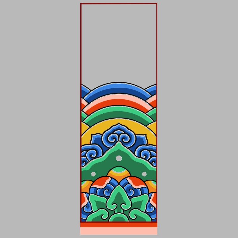 Korean temple's graphism