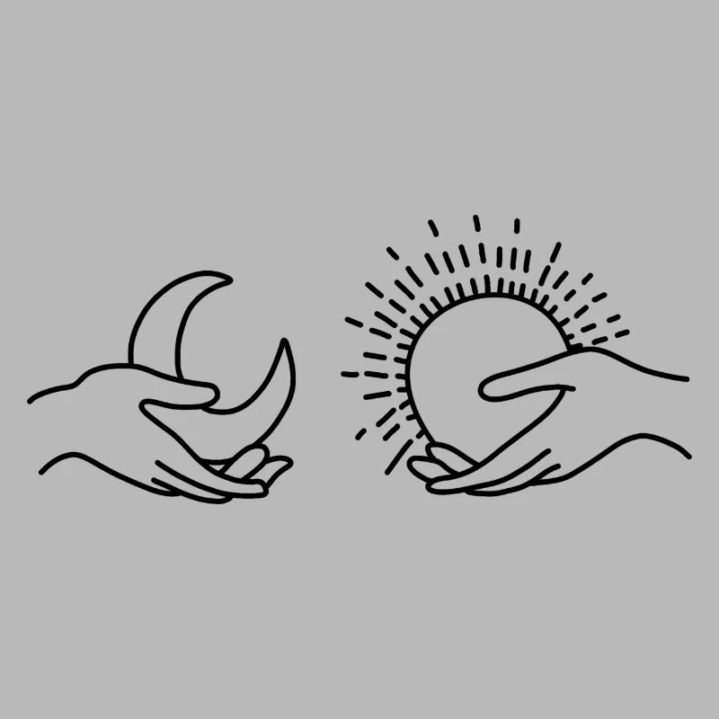 Sun moon hands