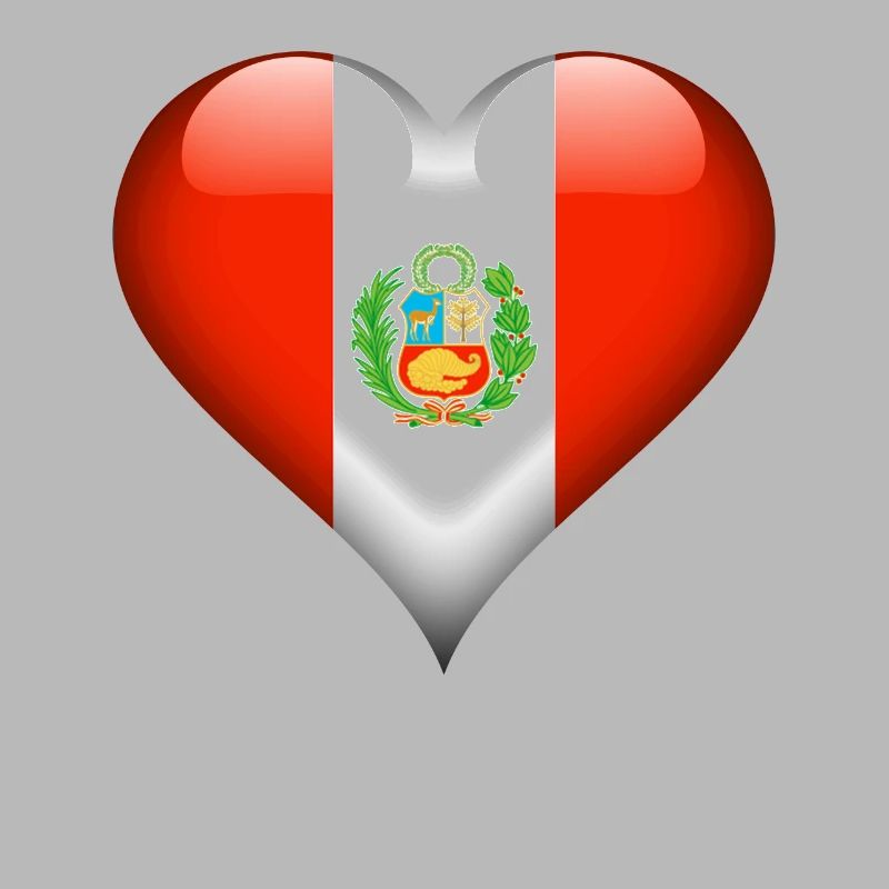peruanische Herz-Peru-Flagge