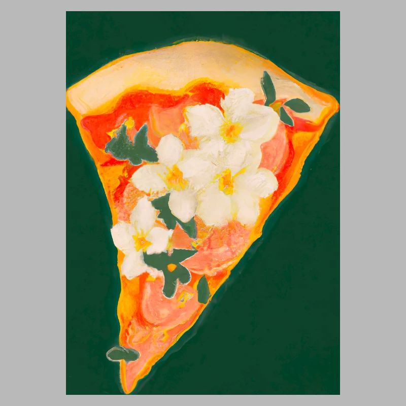 Blümchen-Pizza