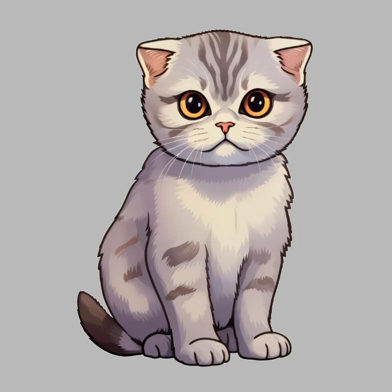 Chat Pliant Écossais Mignon