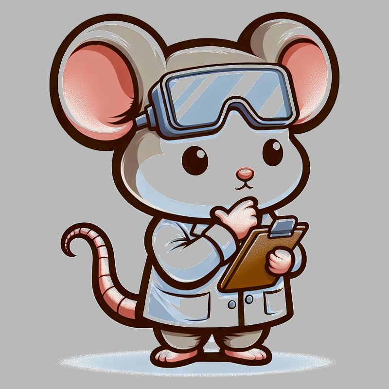 Cute Mouse Scientist