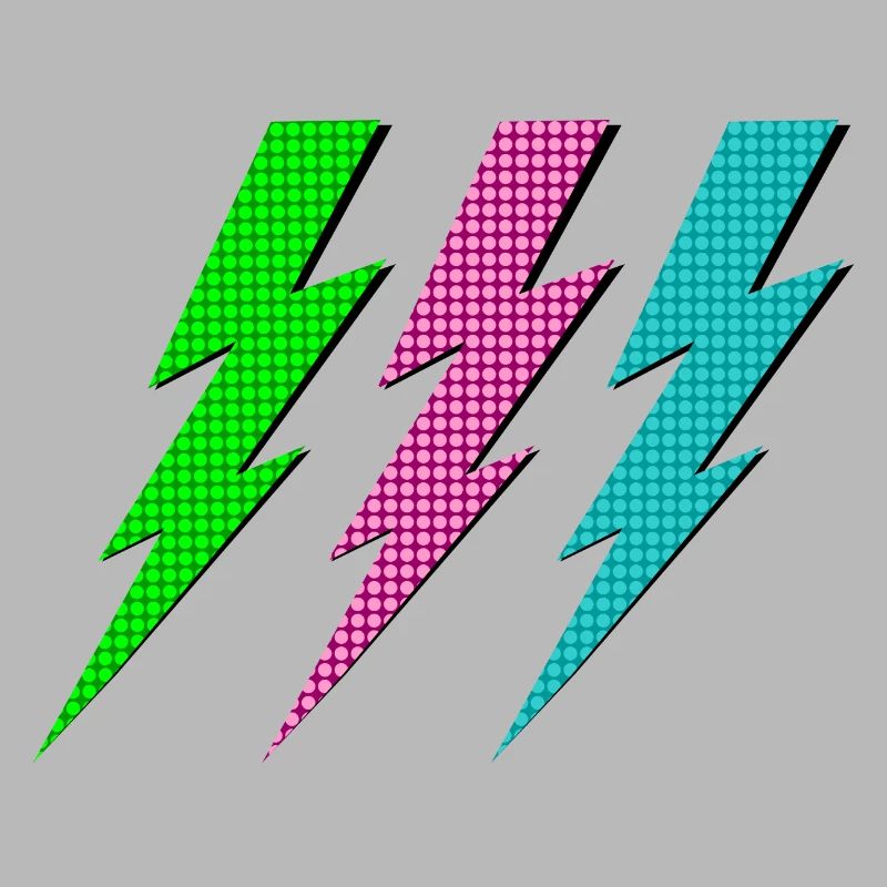 Drei Blitze