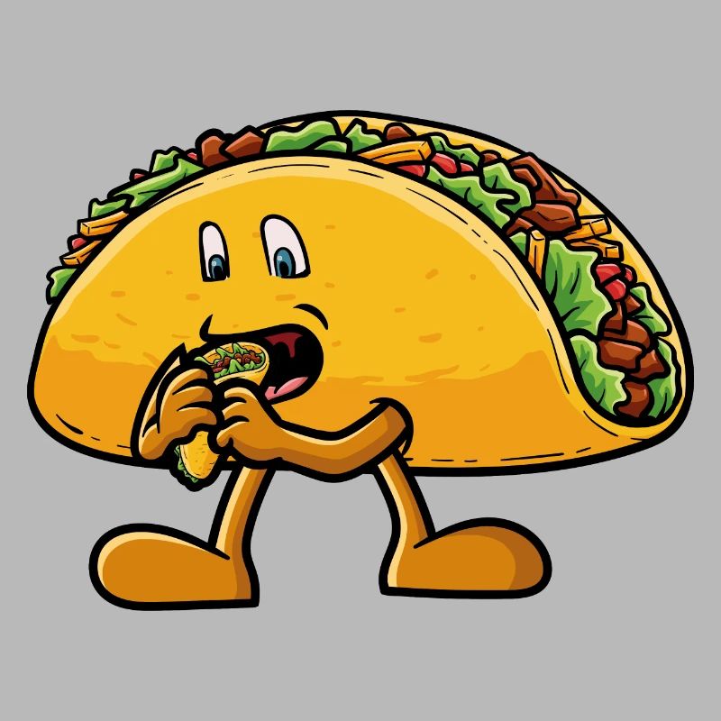 Taco eats a taco