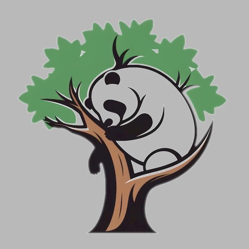 Panda in einem Baum