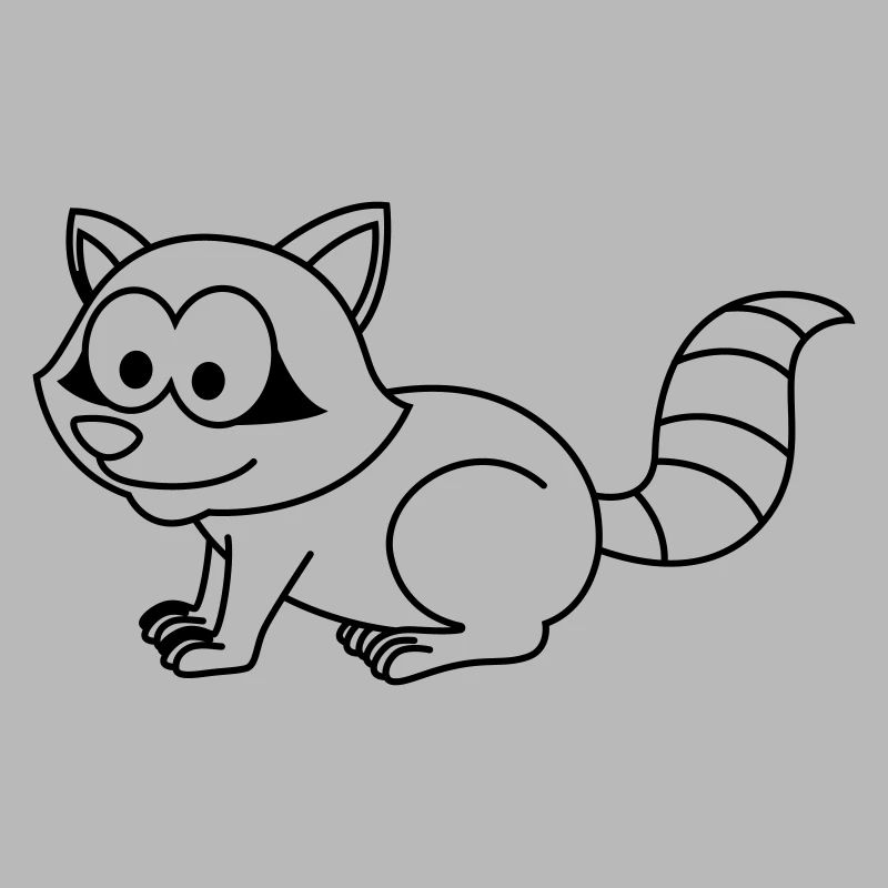 Waschbär Comic Tier