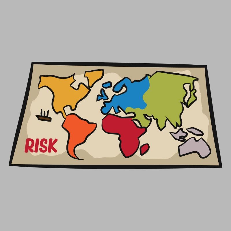 Risk - world map from the board game