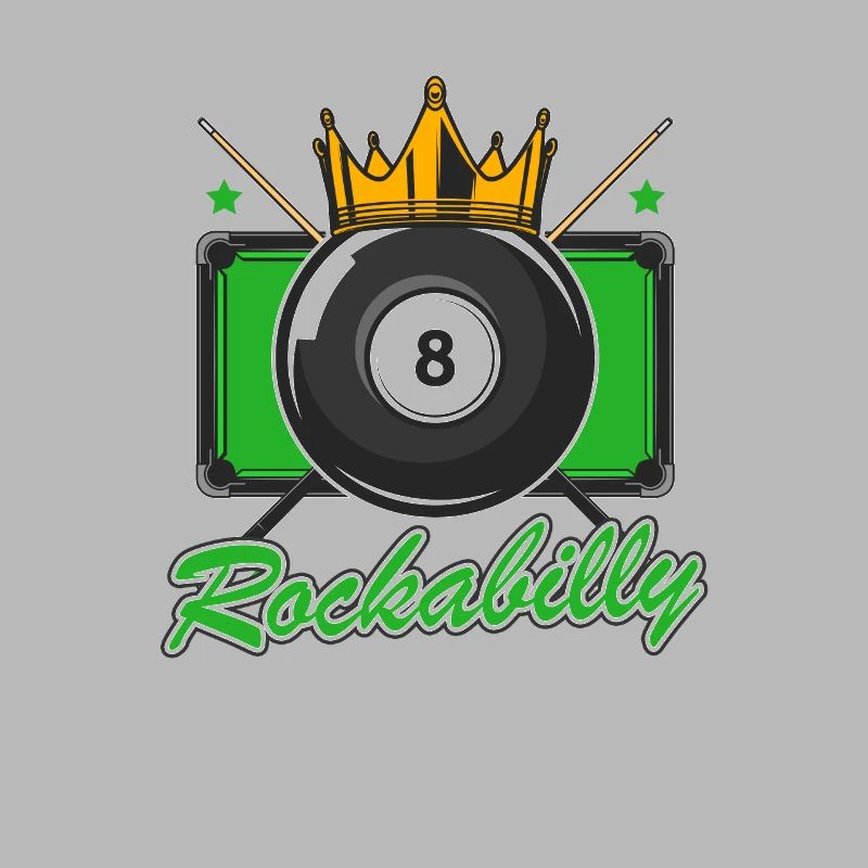 Rockabilly 50s Billiards Player