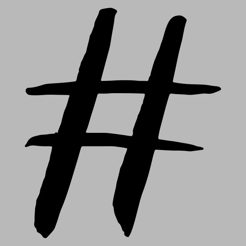 Hashtag diamond symbol gift vector nerd internet