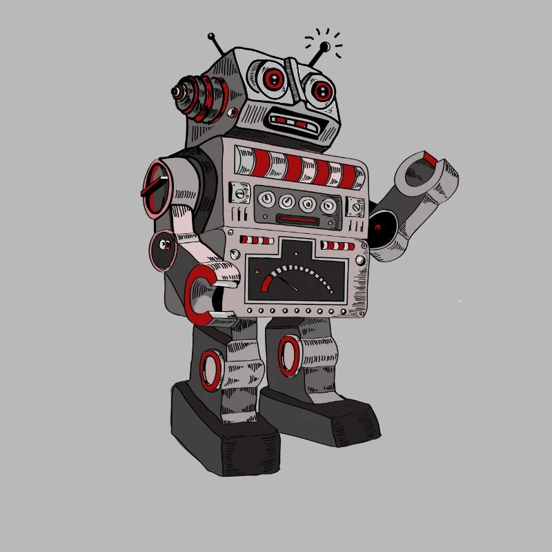 robot robby mr. robot scifi android toy retro pc