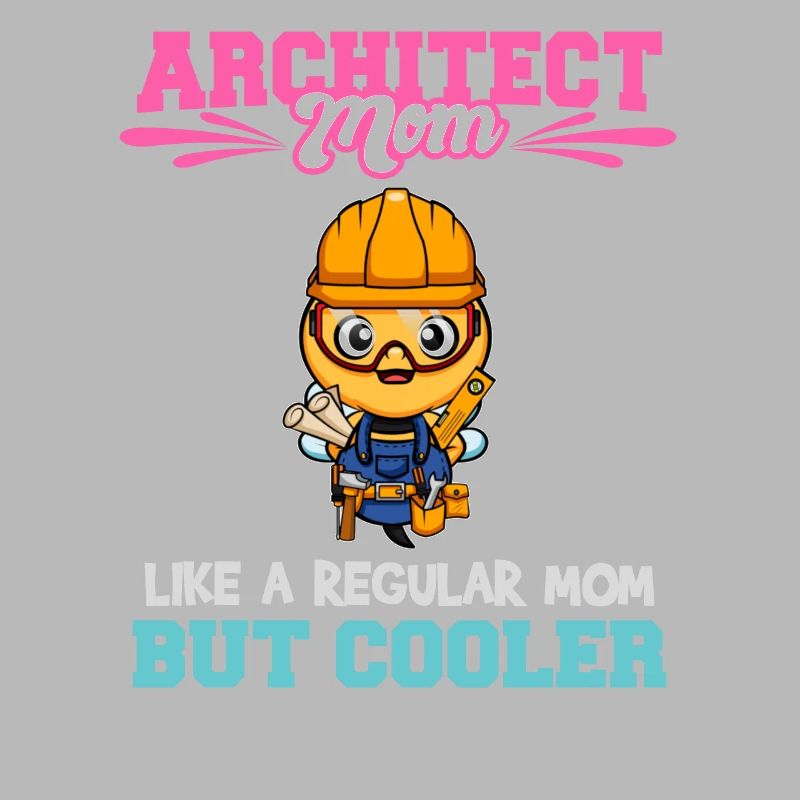 Architecte Maman comme une maman régulière mais plus cool