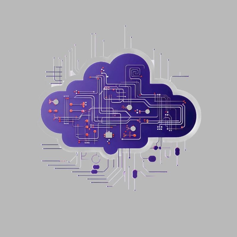Cloud-Computing-Computerelektronik-Schaltung