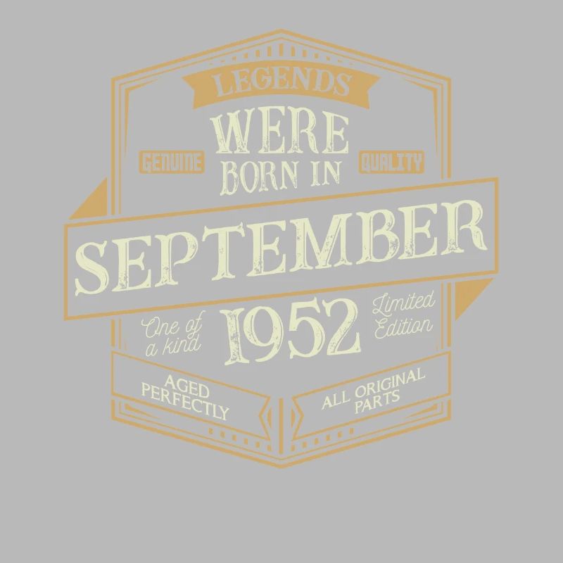 September 1952 Geburtstag Mann