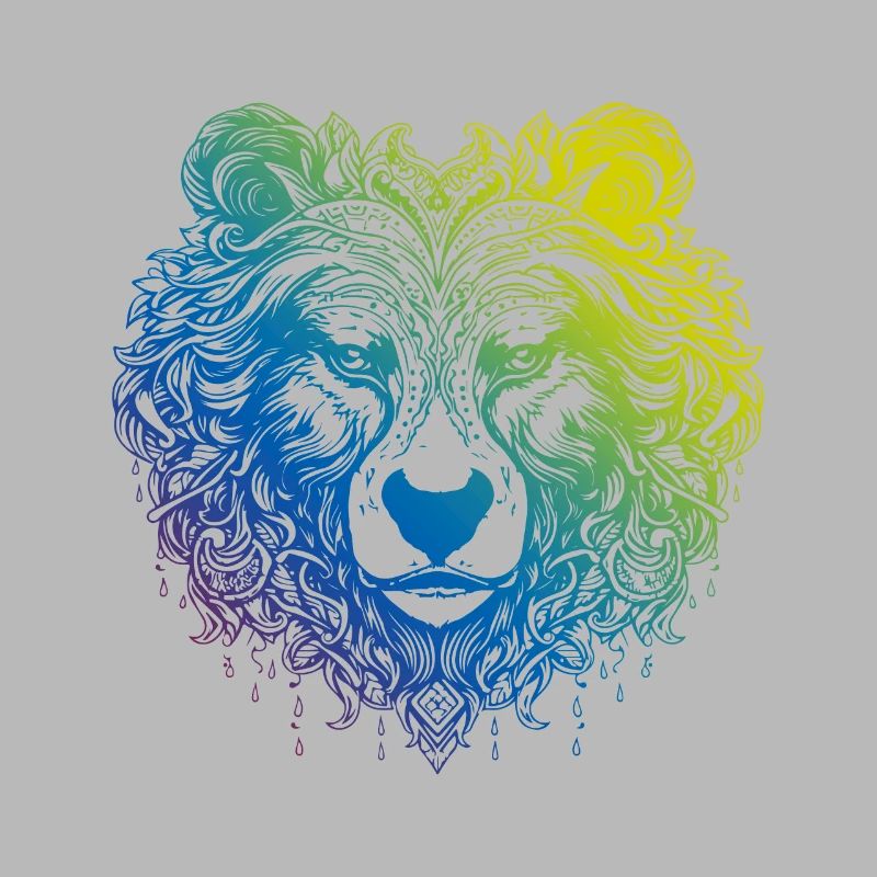 Bär Grizzly Mandala Boho