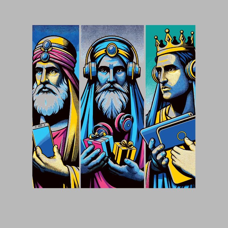 Pop Art Modern Three Kings