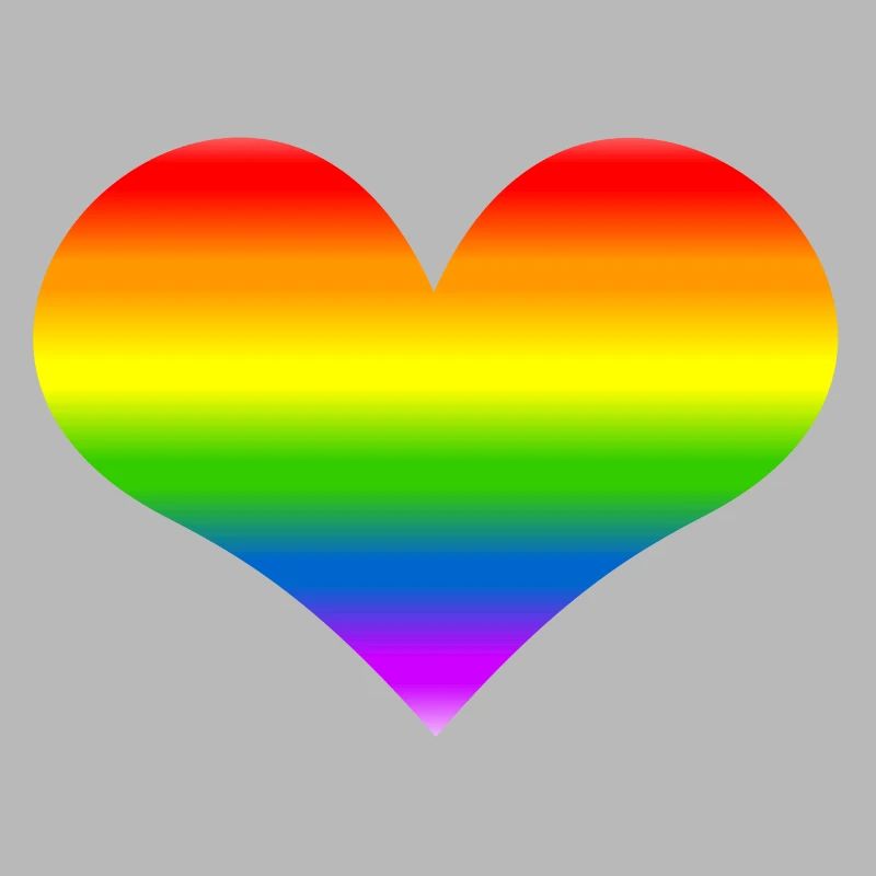Regenbogen-Herz-Regenbogen