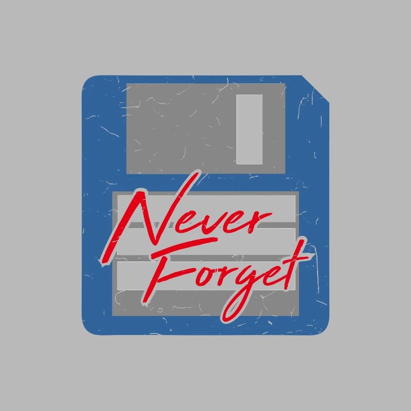 Never Forget Diskette Computer Speicher PC Retro