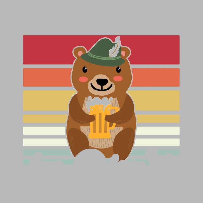 Beamter Bär Bier Biersprüche Biertrinker