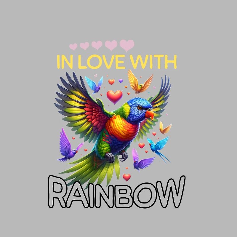 Regenbogenlori Mädchen Rainbow Lorikeet