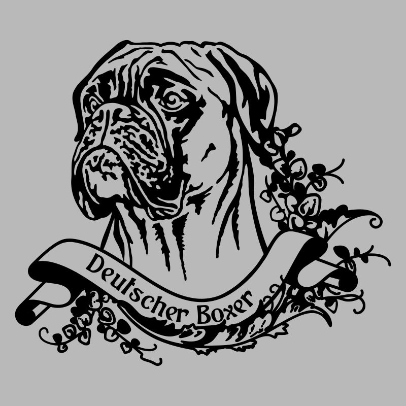 Deutscher Boxer an Retro-Banner 2