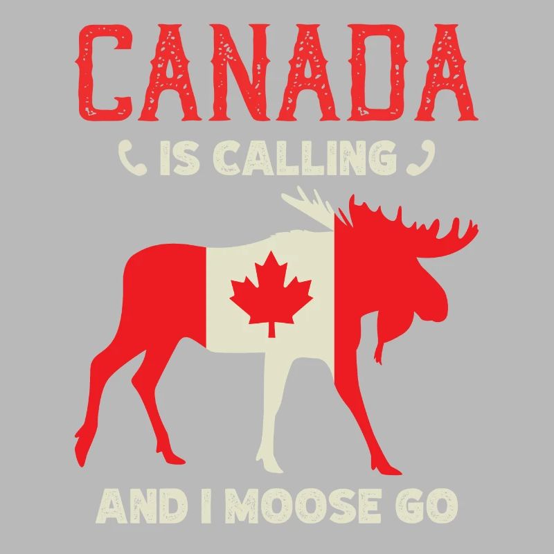 Orignal du Canada Drapeau canadien Feuille d’érable