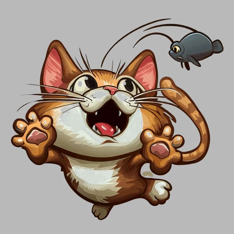 Le chat attrape la souris est attrapé
