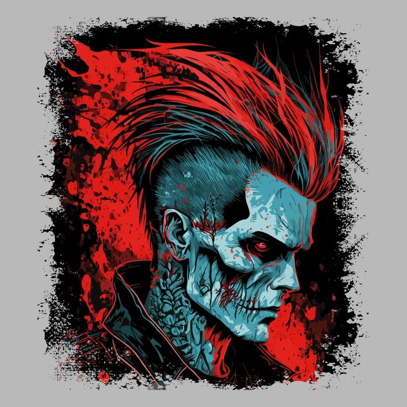 HorrorPunk Zombie Mohawk